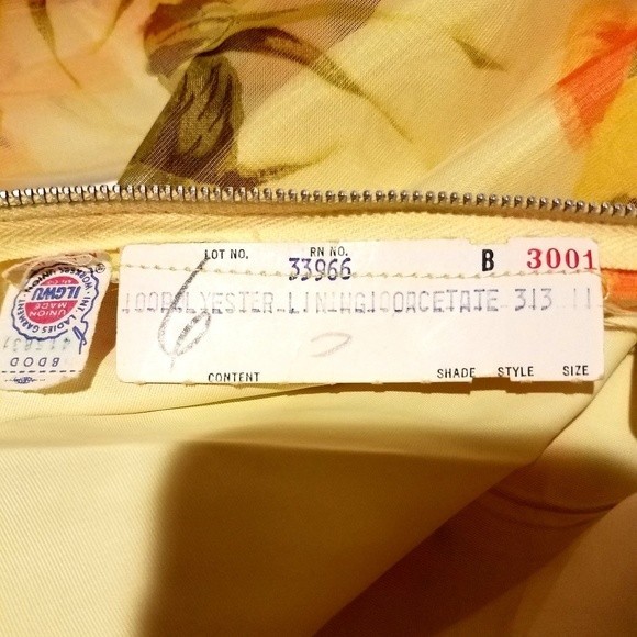 #D2 Vintage 70's Floral Organza Maxi Dress - Picture 3 of 7